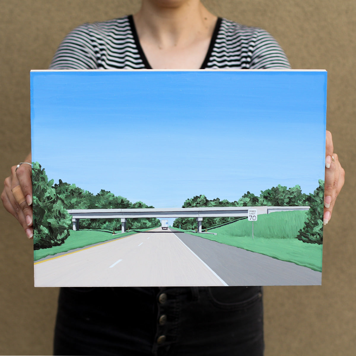 Under Overpass II Original Oil Painting