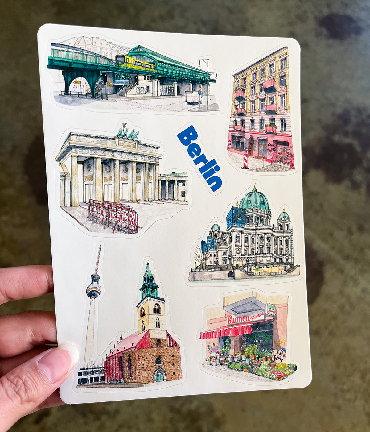 Berlin Buildings Sticker Sheet