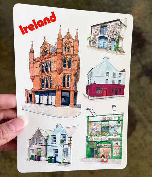 Ireland Buildings Sticker Sheet