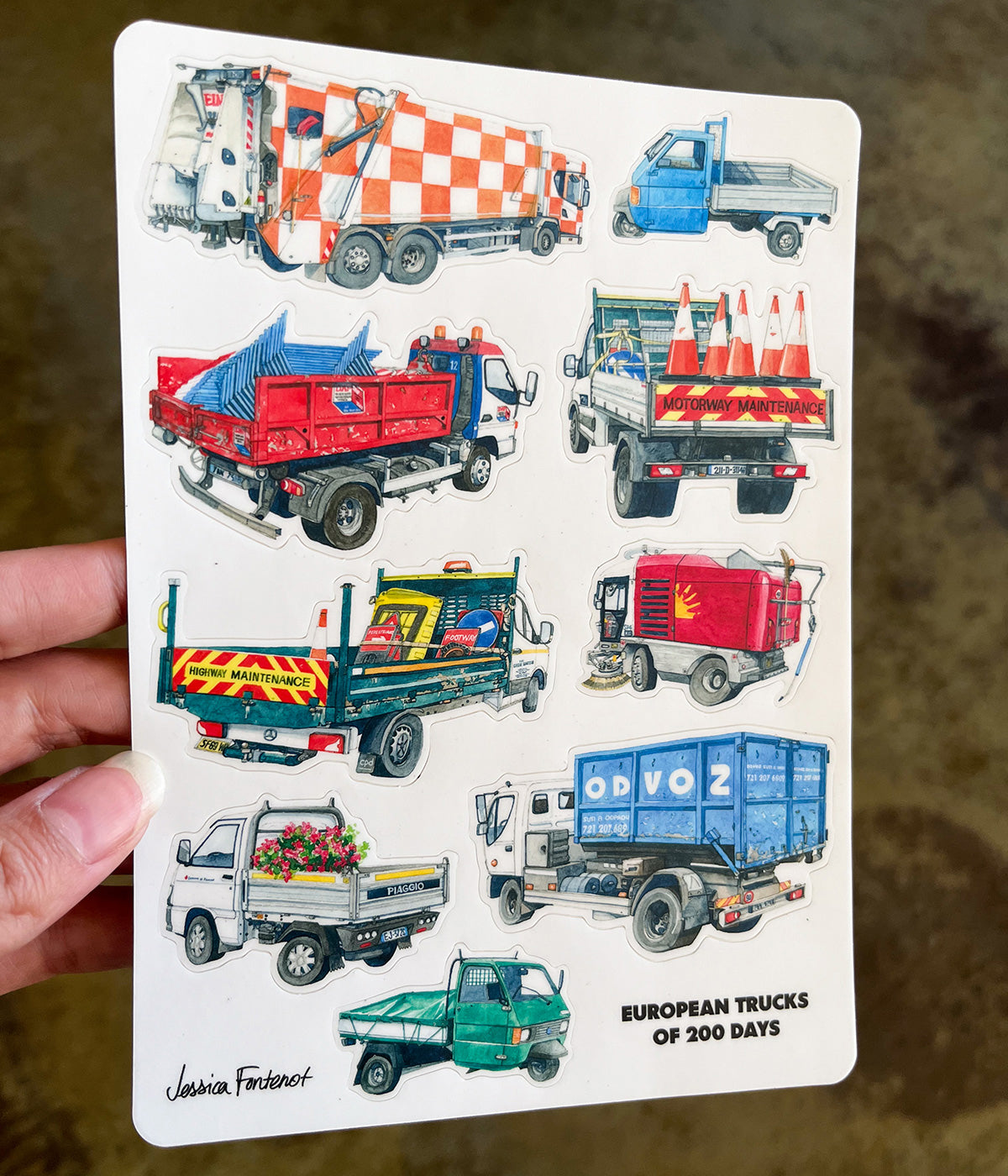 European Trucks Sticker Sheet