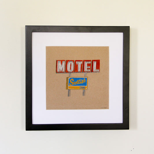 Motel Scottish Inns Sign - Original Art