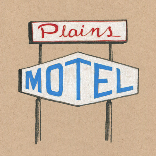 Plains Motel Sign - Original Art